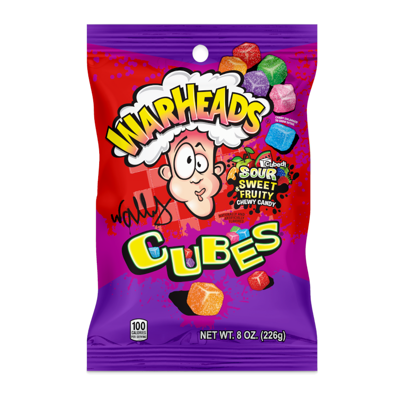 Warheads Sour Chewy Cubes 226g - Out of Date